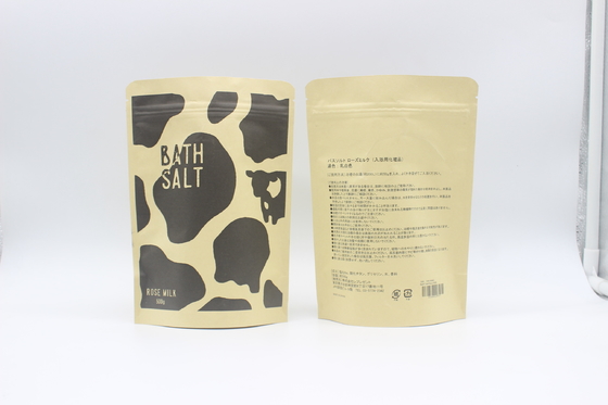 satın al Kahve / Çay 250g Kraft Kağıt Fermuar Çantası 10 Renk Rotogravure Baskı Yeniden Kapanabilir online manufacture