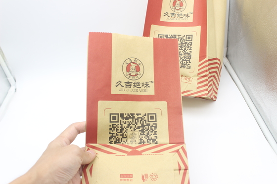 satın al Özel basılı Kraft Stand Up Pockets Taşınabilir Gıda Sınıfı 1 Oz 2 Oz 3 Oz online manufacture