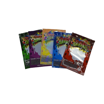 satın al 25G Mylar ot torbaları üç taraftan çocuk geçirmez kilitli online manufacture