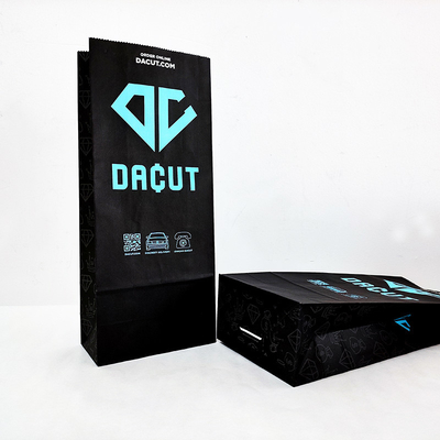 satın al Ekoloji dostu benzersiz özel logo basılı Kraft kağıt torbası Gıda ambalajı için online manufacture
