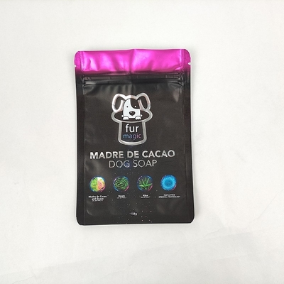 satın al Alüminyum folyo torbaları 3 Yan Kapalı Fermuar Paket Çantası Gıda depolama Paket Çantası Yırtma Çentiği online manufacture