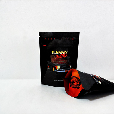 satın al Özel Mat Kokusuz Çocuk Kanıtlı Fermuar Mylar Çantaları 3.5g Alüminyum folyo ot çantaları online manufacture