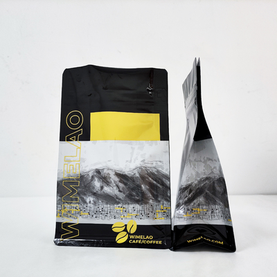 satın al 250g Kahve Tozu Gıda Paketleme Çantası Fermuarlı Düz Alt online manufacture