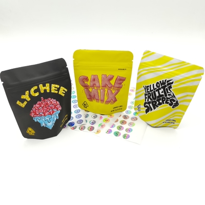 satın al Özel Basılmış Yeniden Kapanabilir 3.5g Mylar Yiyebilir Çanta Zip Lock Küçük Çanta Plastik Çanta online manufacture