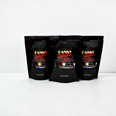 satın al Siyah Mat Mylar ot torbaları fermuar kilitli kurabiyeler kokusuz ayağa kalkan poşet 3.5g 7g online manufacture