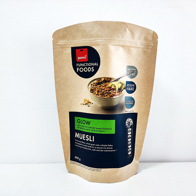 satın al Gıda Kraft Kağıt Paketleme Çantası Çizim Baskı Alüminyum Düz Alt Küçük Ayağa Çanta online manufacture