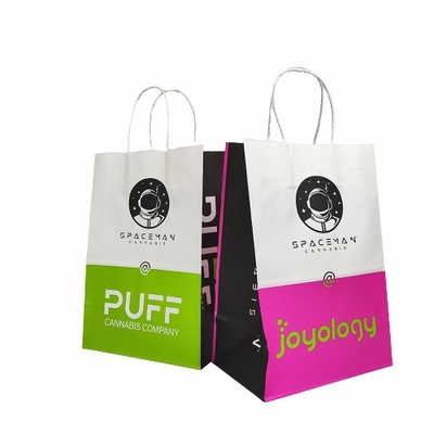 satın al Düz Alt Kraft Alışveriş Çantaları Ot Sakızları Paketlemek İçin Tutaklı online manufacture