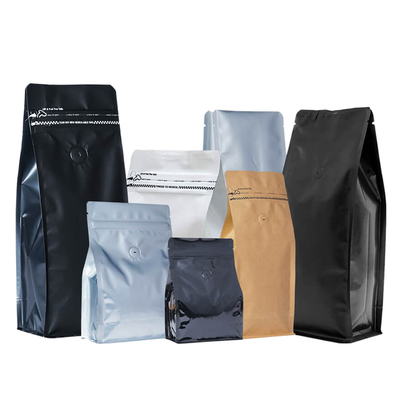 satın al FDA Düz Alt Kahve Torbası 1000g 500g Kafe Fasulyesi Paketleme online manufacture