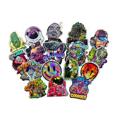 satın al Holografik FDA Custom Die Cut Mylar Torbaları 120 Mico online manufacture