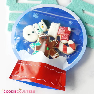satın al Özel Şekil ve Ziplock Kapalı Özel Noel Mylar Paketleme Çantası online manufacture