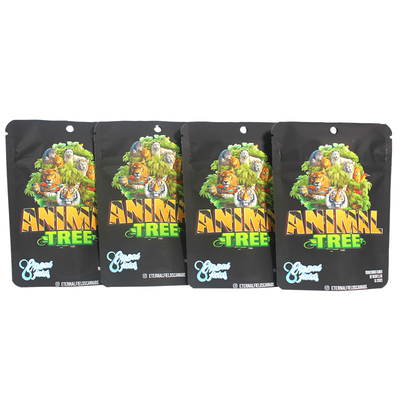satın al Yumuşak dokunuş Mat Stand Up Mylar Bag Zipper Heat Sealed 3.5g online manufacture