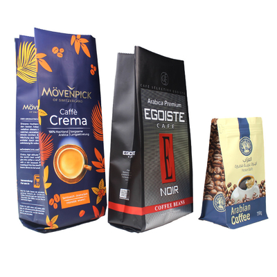 satın al Fermuarlı Kahve Paket Çantası 250g 500g 1kg Alüminyum folyo Kahve Çantası Gaz Dökme online manufacture