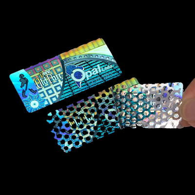 satın al Özel Plastik Sahte Karşıtı Etiketler Düzeltme Kanıtı Güvenlik Holografik Etiketler online manufacture