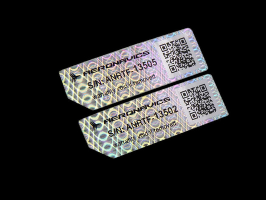 satın al Eşsiz Şekilli Qr Kodu Hologram Etiketler Yapıştırıcı Holografik Etiketler online manufacture