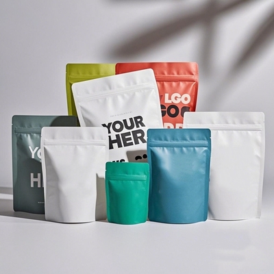 satın al Custom Printed Stand Up Zipper Pouches for Food Packaging MOQ 1000pcs online manufacture