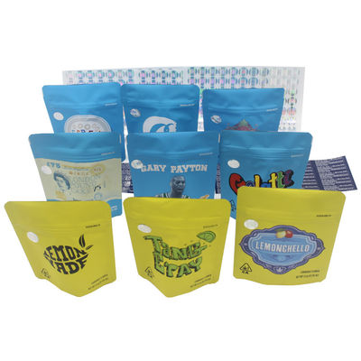 satın al Sıcaklık Kapalı Alüminyum folyo Mylar Çantası Özel Basılmış Logo ziplockk Mylar Çantaları online manufacture