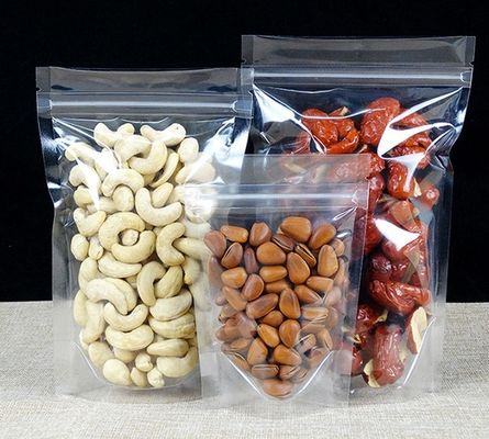satın al Su geçirmez CPP 150MU Gıda ambalajı için şeffaf ayakta duran poşetler online manufacture