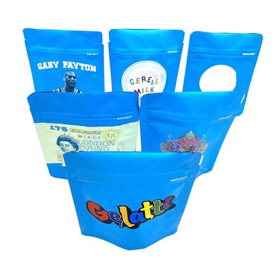 satın al Çocuk geçirmez Biyo-degradasyonlu ayağa kalkan çantalar 3,5 gramlık Mylar Doypack fermuar çantaları online manufacture