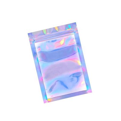 satın al LDPE Gümüş Folyo Cüzdanlar PE Açık Holografik Fermuar Cüzdan QS Gıda Sınıfı online manufacture