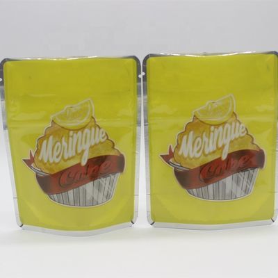 satın al Bir Pound Mylar Alüminyum folyo çantaları VMPET basılı Düz Alt Çanta GMP basılı online manufacture
