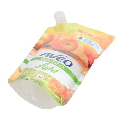satın al Mylar Liquid Spout Pocket 100ml Çamaşır deterjanı poşetleri SGS online manufacture