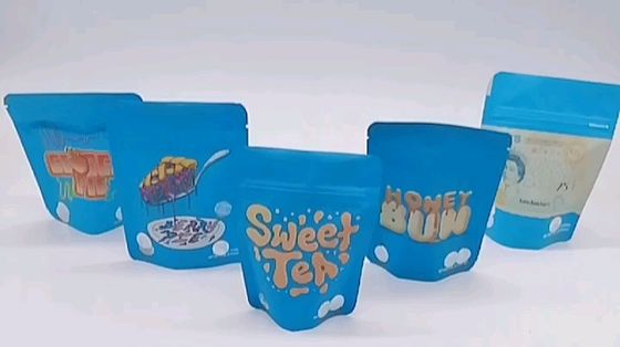 satın al Çocuk Dayanıklı Zip Lock Alüminyum Folyo Çanta Kendini Sızdırmayan Kokusuz Mylar Çanta online manufacture