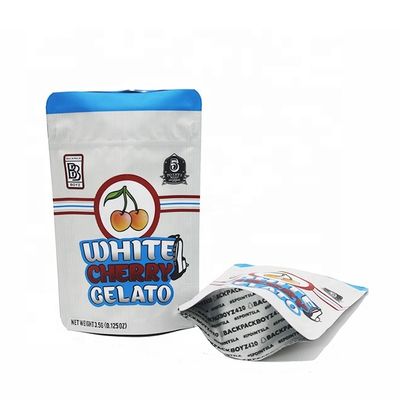 satın al Yeniden kapatılabilir gravure basılı folyo çantaları 0.125oz düz alt çanta online manufacture
