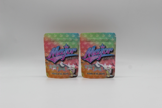 Zipper Alüminyum folyo Mylar çantası 3.5g Mat Yumuşak dokunuş Ot Çiçeği için ayağa kalk