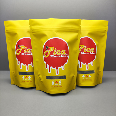 Zipper Top Plastik Stand Up Pocket Pencereli Özel Mylar Çantası