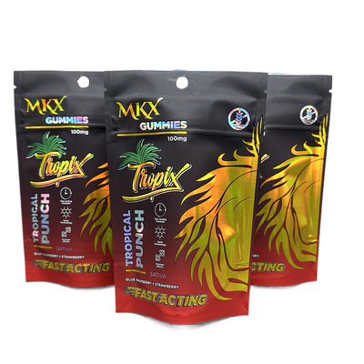 Özel Holografik Mylar Torbaları 3.5g Ot Paketleme Torbaları Tüm Renkler Baskı Destek