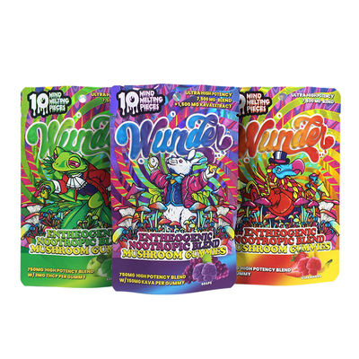 Plastik Paketleme Gıda Mylar Torbası 3.5g Holografik Stand Up Pocket