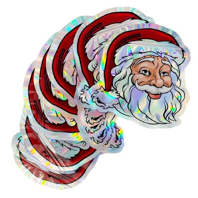 Islaklık Dayanıklı Gıda Sınıfı Özel Boyutlu Noel Hediye Ambalajı için Fermuar Kilitli Ayağa Kalkan Cüzdan