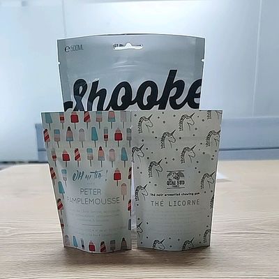 Çerezler Doypack LDPE Yeniden Kapanabilir 14g Stand Up Zipper Bags SGS