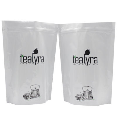 Doypack ziplockk çantaları Mylar Alüminyum folyo çantaları fermuar ve yırtma çentiği ile
