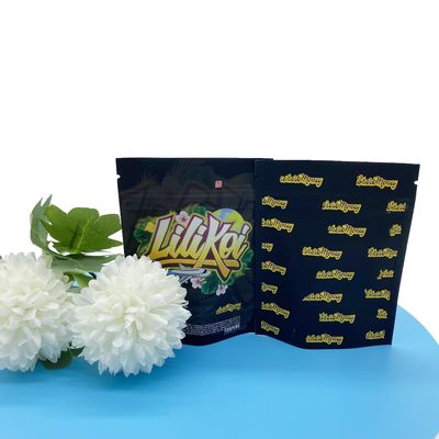 VMPET CR Zipper Yumuşak Dokunma Mylar Torbası 3.5g Ot Çiçekleri için