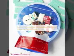 Özel Şekil ve Ziplock Kapalı Özel Noel Mylar Paketleme Çantası